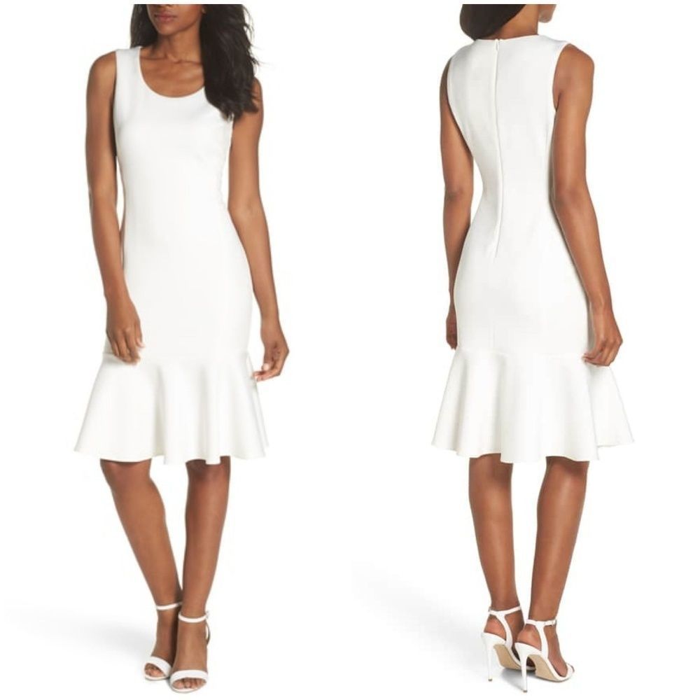 Elegant White Midi Dress